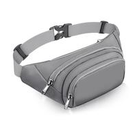 Sac banane pour homme et femme - Grande capacité - 3 poches - Étanche - Extensible - Convient pour iPad et téléphone de 16,6 cm maximum - Cadeau idéal pour le sport, les voyages, la randonnée, le