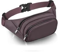 Sac banane pour homme et femme - Grande capacité - 3 poches - Étanche - Extensible - Convient pour iPad et téléphone de 16,6 cm maximum - Cadeau idéal pour le sport, les voyages, la randonnée, le