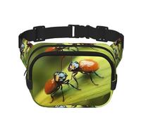 Sac banane pour homme et femme - Imperméable et réglable - Sac banane tendance - Pour la course à pied, l'entraînement, la randonnée, les voyages, noir, taille unique, Noir , Taille unique