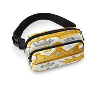 Sac banane pour homme et femme, magnifique sac à bandoulière en forme de couronne avec sangle réglable, cadeau de remise de diplôme