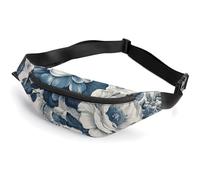Sac banane pour homme et femme - Magnifique sac banane de voyage - Style floral - 36 x 15 cm - Style : 36 x 15 cm, Style :, 36*15cm