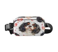 Sac banane pour homme et femme - Motif cavalier King Charles - Avec sangle réglable, C969, Poche de rangement