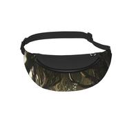 Sac banane pour homme et femme - Motif haies foncées - Irlande du Nord - Pour promener le chien - Pour voyage, sport, course à pied, randonnée, jogging, gym, Noir , Taille unique