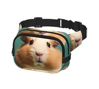 Sac banane pour homme et femme - Motif hamster mignon et bizarre - Taille unique, Noir , Taille unique