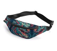Sac banane pour homme et femme - Motif tête de dragon - Style : 36 x 15 cm, Style :, 36*15cm