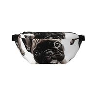 Sac banane pour homme et femme Motif tournesols avec sangle réglable, Bouledogue français, Taille unique