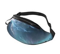 Sac banane pour homme et femme - Motif univers graphique 3D - Étanche - Avec sangle réglable - Pour le sport et le voyage