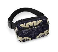 Sac banane pour homme et femme - Petit sac à dos à bandoulière - Éléphant d'Afrique, Motif chauve-souris., 20x13cm