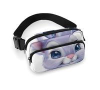 Sac banane pour homme et femme - Petit sac à dos à bandoulière - Jaune canard - Clip Art lapin - 20 x 13 cm, Lapin Clipart, 20x13cm