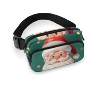 Sac banane pour homme et femme - Petit sac à dos à bandoulière pour père Noël, Père Noël., 20x13cm