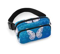 Sac banane pour homme et femme - Petit sac à dos à bandoulière - Sac banane College of Moab, Motif papillon, 20x13cm