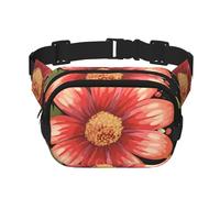 Sac banane pour homme et femme, petit sac banane tendance à bandoulière léger à motif de fleurs à pois pour la course à pied, l'entraînement, la randonnée, les voyages