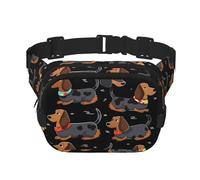 Sac banane pour homme et femme, petit sac banane tendance à bandoulière léger avec inscription « I Love My Dog » pour la course à pied, l'entraînement, la randonnée, les voyages
