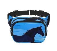 Sac banane pour homme et femme, petit sac banane tendance à bandoulière léger pour traverser la rivière à cheval pour la course à pied, l'entraînement, la randonnée, les voyages