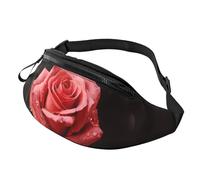 Sac banane pour homme et femme - Sac à dos à bandoulière partout avec drapeau et aigle, Roses rouges et amour, Taille unique