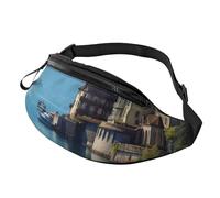 Sac banane pour homme et femme - Sac banane à bandoulière avec sangle réglable - Noir - Taille unique, Noir , Taille unique