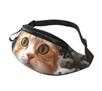 Sac banane pour homme et femme, sac banane amusant pour animal domestique avec sangle réglable, noir, taille unique, Noir , Taille unique