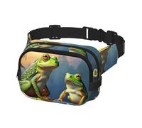 Sac banane pour homme et femme - Sac banane avec sangle réglable - Beaucoup de grenouilles chantent sur les branches