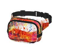 Sac banane pour homme et femme - Sac banane coloré avec clavier de piano et note de musique - Sac banane avec sangle réglable - Noir, taille unique, Noir , Taille unique