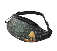 Sac banane pour homme et femme, sac banane de mathématiques avec sangle réglable, noir, taille unique, Noir , Taille unique