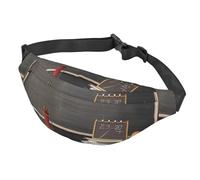 Sac banane pour homme et femme - Sac banane de sport imperméable pour enseignant, salle de classe, tableau noir - Sac banane tendance réglable avec fermeture éclair pour course à pied, randonnée,