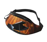 Sac banane pour homme et femme, sac banane de théâtre musical avec sangle réglable, noir, taille unique, Noir , Taille unique