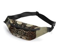 Sac banane pour homme et femme - Sac banane élégant avec tête de mort - Sac banane de voyage - Style : 36 x 15 cm - Style : 36 x 15 cm, Style :, 36*15cm
