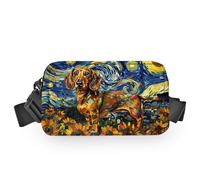 Sac banane pour homme et femme - Sac banane étanche avec sangles réglables - Pour téléphone, portefeuille, cadeaux pour voyage, sport, entraînement, multicolore, Small, Sac banane