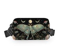 Sac banane pour homme et femme - Sac banane étanche avec sangles réglables - Pour téléphone, portefeuille, cadeaux pour voyage, sport, entraînement, turquoise, Small, Sac banane