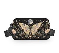Sac banane pour homme et femme - Sac banane étanche avec sangles réglables - Pour téléphone, portefeuille, cadeaux pour voyage, sport, entraînement, bronze, Small, Sac banane