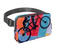 Sac banane pour homme et femme - Sac banane fin pour la marche, le jogging, la randonnée, les voyages, l'entraînement - Street Art Graffiti, multicolore, 1.5x9.0x5.9in/4x23x15cm, Sacs banane