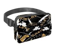 Sac banane pour homme et femme - Sac banane fin pour la marche, le jogging, la randonnée, les voyages, l'entraînement - Joystick de jeu grunge, multicolore, 1.5x9.0x5.9in/4x23x15cm, Sacs banane
