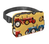 Sac banane pour homme et femme - Sac banane fin pour la marche, le jogging, la randonnée, les voyages, l'entraînement - Machines agricoles et tracteurs, multicolore, 1.5x9.0x5.9in/4x23x15cm, Sacs