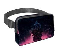 Sac banane pour homme et femme - Sac banane fin pour la marche, le jogging, la randonnée, les voyages, l'entraînement - Future science-fiction, multicolore, 1.5x9.0x5.9in/4x23x15cm, Sacs banane