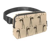 Sac banane pour homme et femme - Sac banane fin pour la marche, le jogging, la randonnée, les voyages, l'entraînement - Crazy Dancing Women, multicolore, 1.5x9.0x5.9in/4x23x15cm, Sacs banane