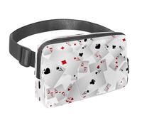 Sac banane pour homme et femme - Sac banane fin pour la marche, le jogging, la randonnée, les voyages, l'entraînement - Falling Playing Cards Ace, multicolore, 1.5x9.0x5.9in/4x23x15cm, Sacs banane