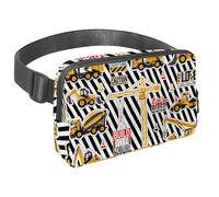 Sac banane pour homme et femme - Sac banane fin pour la marche, le jogging, la randonnée, les voyages, l'entraînement - Machines de construction, multicolore, 1.5x9.0x5.9in/4x23x15cm, Sacs banane