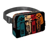Sac banane pour homme et femme - Sac banane fin pour la marche, le jogging, la randonnée, les voyages, l'entraînement - Pour manger, dormir, jouer à répétition - Joystick, multicolore,