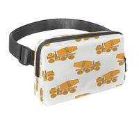 Sac banane pour homme et femme - Sac banane fin pour la marche, le jogging, la randonnée, les voyages, l'entraînement - Machines à béton, multicolore, 1.5x9.0x5.9in/4x23x15cm, Sacs banane