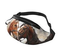 Sac banane pour homme et femme - Sac banane pour couple - Sac banane avec sangle réglable - Noir - Taille unique, Noir , Taille unique