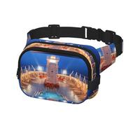 Sac banane pour homme et femme - Sac banane pour piscine, fête, bateau de croisière - Sac banane avec sangles réglables - Sac de poitrine de voyage - Noir - Taille unique, Noir , Taille unique
