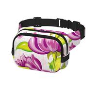 Sac banane pour homme et femme - Sac banane pour randonnée, course à pied, vélo, gym, sports de plein air, voyage, fleur comique