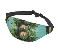 Sac banane pour homme et femme - Sac banane réglable en forme de cactus - Sac à bandoulière pour voyage, noir, taille unique, Noir , Taille unique