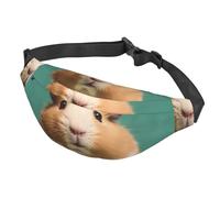 Sac banane pour homme et femme - Sac banane réglable - Sac à bandoulière mignon et étrange pour hamster pour voyage, noir, taille unique, Noir , Taille unique