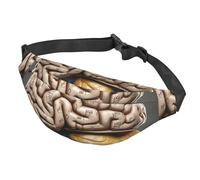 Sac banane pour homme et femme - Sac banane réglable - Sac banane pour magasin de crème glacée, Cerveau humain., Taille unique