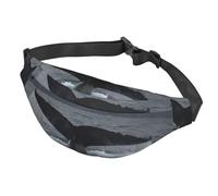 Sac banane pour homme et femme - Sac banane réglable - Sac banane pour magasin de crème glacée, Queue de baleine à bosse, Taille unique