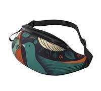Sac banane pour homme et femme - Taille réglable - Flock of Birds - Sac à bandoulière partout - Sac banane