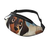 Sac banane pour homme et femme - Taille réglable « I Love My Dog » - Sac à bandoulière pour tous les endroits