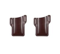 Sac Banane pour Homme Étui de téléphone for Homme, étui for Portable, Ceinture, Sac Banane, Accessoires, à Main en Cuir, Portefeuille for, Pochette Course, Sacs Voyage et Camping(2PCS Dark Brown)
