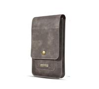 Sac Banane pour Homme Étui Portefeuille Universel en Cuir de Vache for téléphone Portable, étui for Ceinture, Sac Banane for Homme(Gray,L (6.3-7.2 inch))
